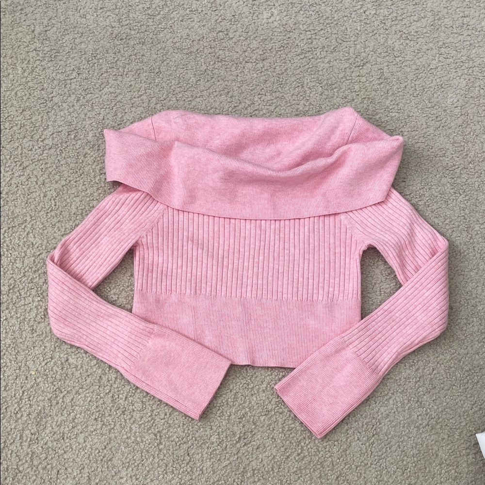Wild Fable Pink Off-Shoulder Sweater M